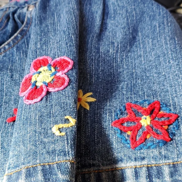 SZ. JET SET TODDLER DENIM COVERALL DRESS - Picture 4 of 4